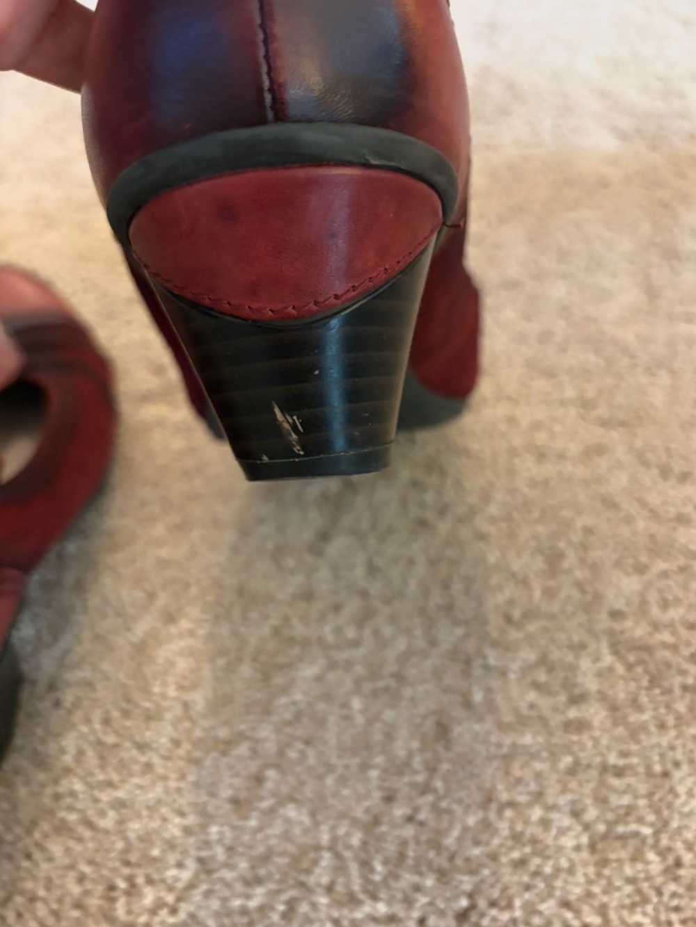 Earth Red T-Strap Mary Jane Flats - Picture 5 of 6